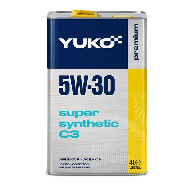 YUKO SUPER SYNTHETIC C3 5W-30, 4L 20770 фото