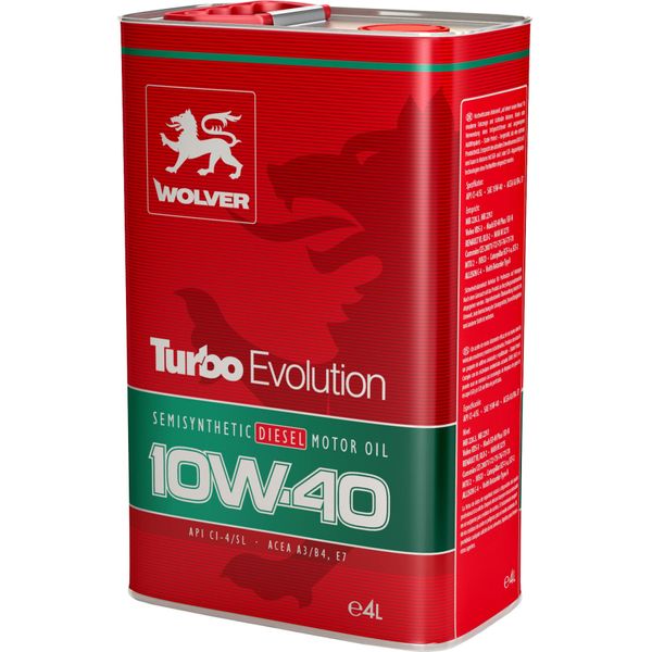 Wolver Turbo Evolution 10W-40 15285 фото