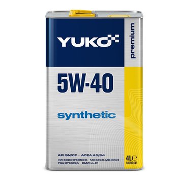 YUKO SYNTHETIC 5W-40, 4L 21597 фото