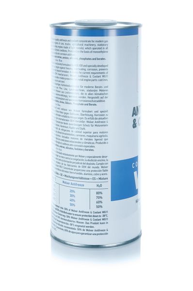 Wolver Antifreeze & Coolant Concentrate WG11 (Blue) 13142 фото